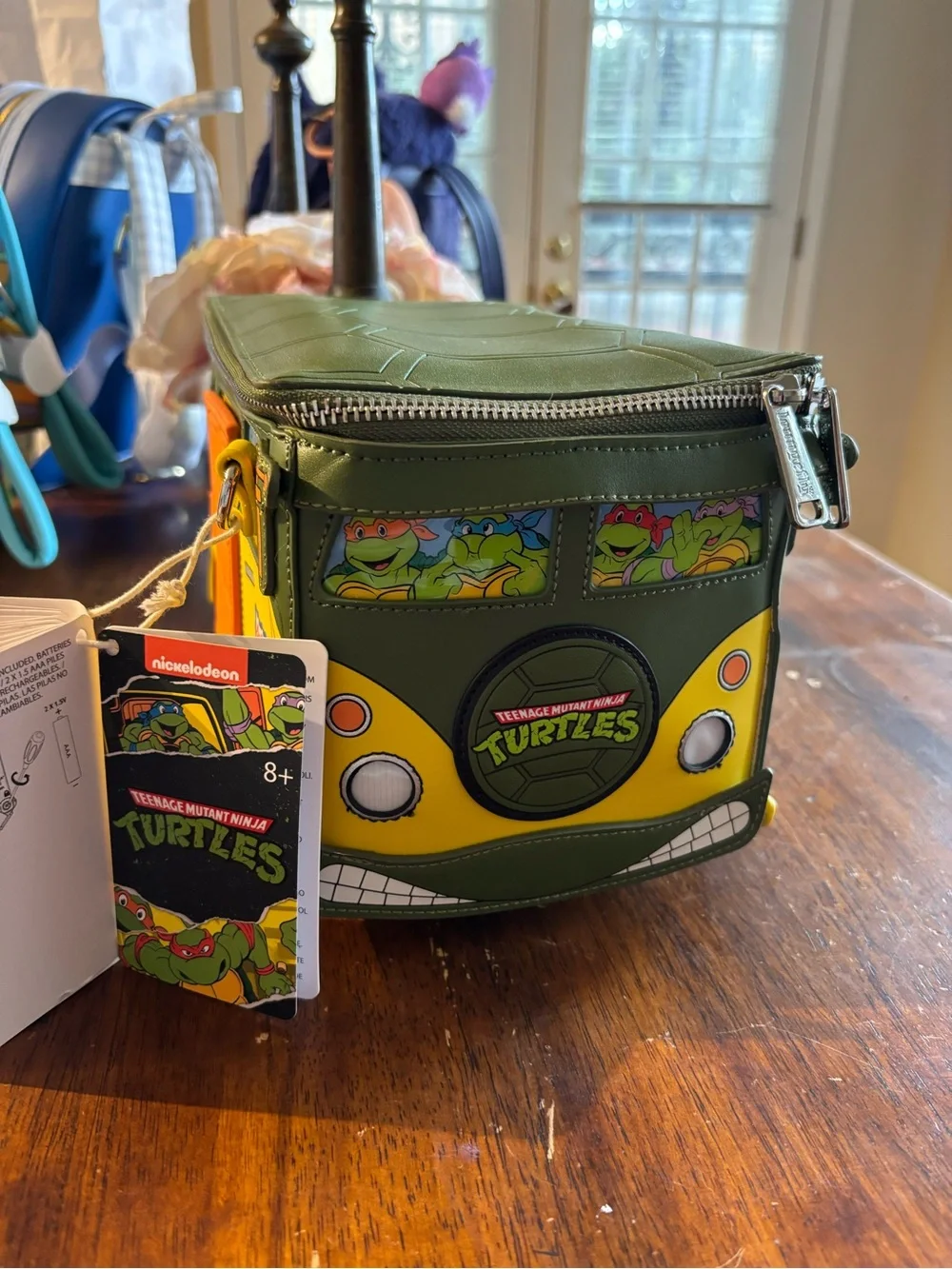 Teenage Mutant Ninja Turtles Green & Yellow Van Light-Up Loungefly Bag
